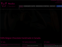 Tablet Screenshot of nadiachocolates.com